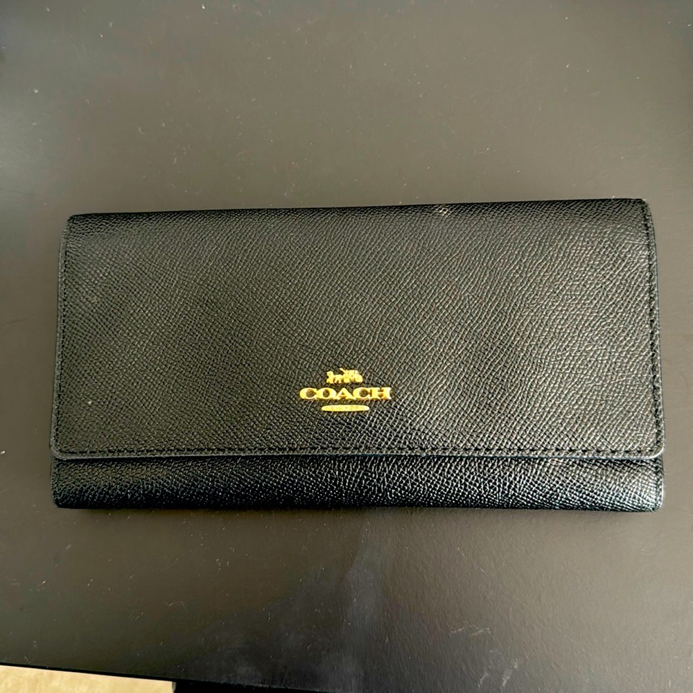 Coach wallet 3 fold - gently used